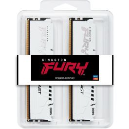 Kingston FURY Beast White 32GB (2x16GB) DDR5 6000MT/s CL36 DIMM Kit EXPO para PC Gaming