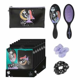 Nightmare Before Christmas Set de Belleza con Neceser, Cepillo y Gomas para el Pelo, Negro, 20 x 21.6 x 4 cm Nightmare Before Christmas Set de Belleza con Neceser, Cepillo y Gomas para el Pelo, Negro, 20 x 21.6 x 4 cm