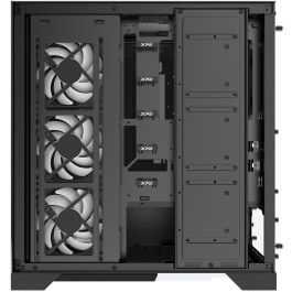 XPG Invader X Caja ATX Midi Tower Negra 4x120mm ARGB Cristal Templado USB C
