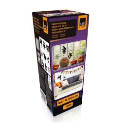 Articasa Set de decoración para ventanas Halloween spray + plantillas