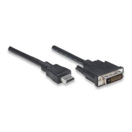 Techly Cable de Vídeo HDMI Macho a DVI-D Macho 1.8m, Soporta 720p 1080i 1080p/60, Contactos Dorados, Blindado