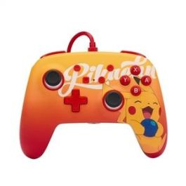 Power A 1522784-01 Mando con Cable Mejorado para Nintendo Switch - Diseño Oran Berry Pikachu