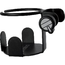 QUIKLOK Soporte de Bebida con Abrazadera para Tubo de Micrófono 85mm - Porta Vasos de Acero para Micrófono