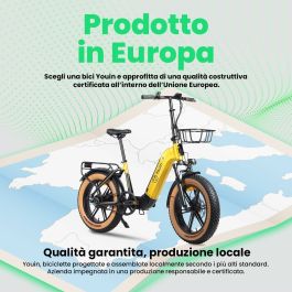 Bicicleta Eléctrica Youin BK1750 LUXOR II PRO A/N Amarillo 250 W