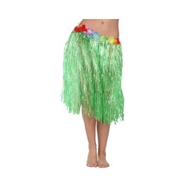 Falda Hawaiana Verde Con Flores Multicolor Flecos 41 cm Precio: 1.5900005. SKU: B1EJQD8PET