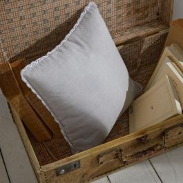 Cojín - TODAY - CHARME - Chambray x Dentelle Constance - 40 x 40 cm