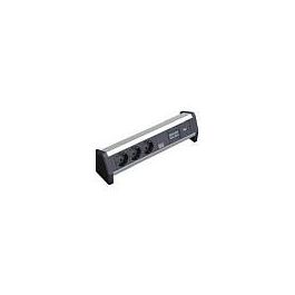 Bachmann DESK Regleta de Sobremesa 3 Enchufes Schuko 2 Puertos LAN RJ-45 CAT6 1 Puerto USB 3.0 230V 16A Negro y Gris Precio: 175.7404. SKU: B1ETAWNNB6