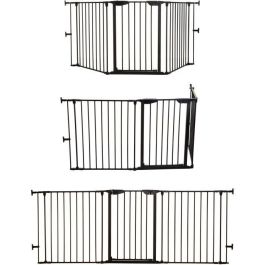 Barrera de seguridad - DREAMBABY - NEWPORT - 3 paneles - 85,5-200 x 74 cm - Bidireccional - Negra Barrera de seguridad - DREAMBABY - NEWPORT - 3 paneles - 85,5-200 x 74 cm - Bidireccional - Negra