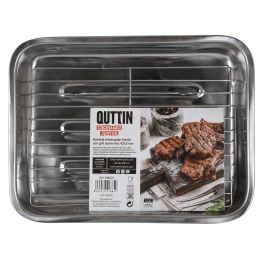 Inde Bandeja Rectangular con Parrilla, 43.4 x 31.2 cm, 8 Unidades (4 Unidades)