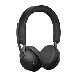 Jabra Evolve2 65 Stereo MS + Link 380 USB-A. Auriculares Diadema Inalámbricos con Bluetooth, Cancelación de Ruido Pasiva, Negro