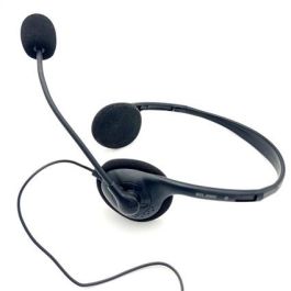 Elbe AU-660-MIC Auriculares Teletrabajo con Micrófono para Oficina y Hogar, Ligeros y Confortables, con Reducción de Ruido