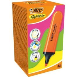 Caja de Marcadores Fluorescentes Bic Highlighter Flat Neón/ 12 unidades/ Naranjas Precio: 12.50000059. SKU: B1899HT6MG