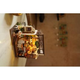 ROBOTIME DIY No.17 Maqueta Cafetería Mystic Archives con 183 Piezas - Modelo de Ensamblaje detallado 27.6x6.6x21cm