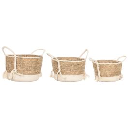 DKD Home Decor Cesta de Almacenamiento Crema Natural de Fibra y Algodón 25x25x22 cm Set de 3 Piezas (2 Unidades) DKD Home Decor Cesta de Almacenamiento Crema Natural de Fibra y Algodón 25x25x22 cm Set de 3 Piezas (2 Unidades) Precio: 27.50000033. SKU: B1F85DSX73