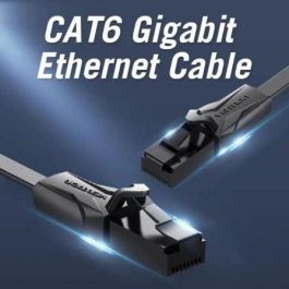 Cable de Red Rígido UTP Categoría 6 Vention IBABK Negro 8 m Cable de Red Rígido UTP Categoría 6 Vention IBABK Negro 8 m