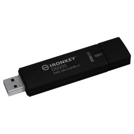 Kingston IronKey D500S 256GB USB 3.2 Gen 1 Lápiz de Memoria Cifrado Hardware AES-256 FIPS 140-3 Nivel 3 IP67 Resistente al Agua
