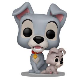 FUNKO Figura POP Disney La Dama y el Vagabundo Tramp with Puppy de Vinilo 9cm