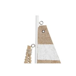 DKD Home Decor Hangzhou design 26b Decoracion Mediterraneo Blanco Natural 5.6 x 38 x 29 cm (4 Unidades)