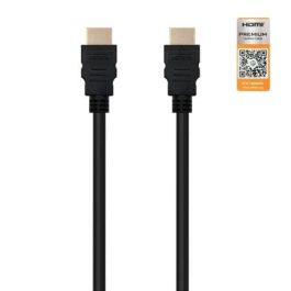 Cable HDMI NANOCABLE 10.15.3600 V2.0 4K 0,5 m Negro 50 cm