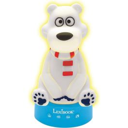 LEXIBOOK Oso Polar 3D Luz Nocturna Cuentacuentos en Español con 30 Historias y Melodías, Educativo para Niños +3 Años