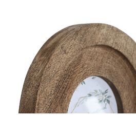 DKD Home Decor Marco de Fotos 10x10 Natural Mango y Cristal 20x20 cm