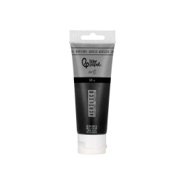 Liderpapel Pintura Acrílica Tubo Plástico 60 ml Color Negro Marfil
