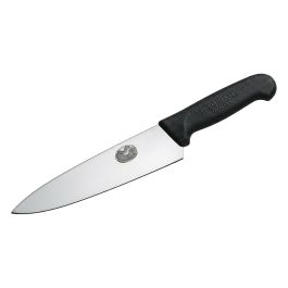 VICTORINOX Cuchillo de Cortador Fibrox V-5.20 03.22, Hoja 22 cm, Acero Inoxidable, Mango Negro, Profesional Precio: 56.6900004. SKU: B162YT3B3C