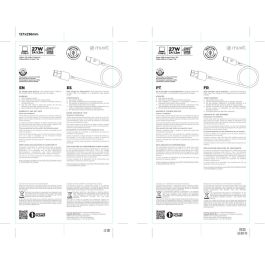 muvit for change cable USB a Tipo C 3A/27W 1.2m negro