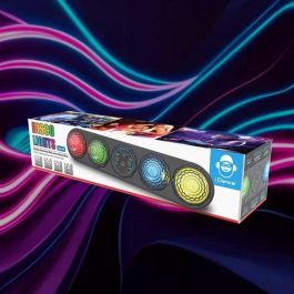 iDance Luces Disco con Bola, Para Fiestas, Batería Litio 3.7V Recargable Incluida, Color Negro, 9x10.5x41 cm