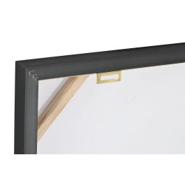 DKD Home Decor Cuadro Tigre Turquesa Negro Lienzo PS 60 x 60 x 3.5 cm (4 Unidades)