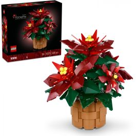 LEGO 10370 Icons Flor de Pascua, Juego de Construcción Botánico, 608 Piezas, 18+ Años