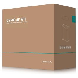 Deepcool Caja Gaming CG580 4F WH Blanca con 4 Ventiladores ARGB - Chasis ATX con Cristal Templado para Gaming y PC de Alto Rendimiento