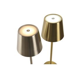 DKD Home Decor Lampara Tactil Urban Dorado Plateado 11 x 37 x 11 cm (6 Unidades)