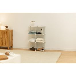 Newlux Estantería Modular Titan C6 Blanca Metálica con 6 Módulos Multifuncional 64.5x94.5x31.5 cm