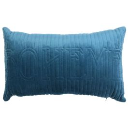 Home Deco Factory Cojín Lounge Palabra Bordada con Cremallera Desenfundable 50x30x10 cm