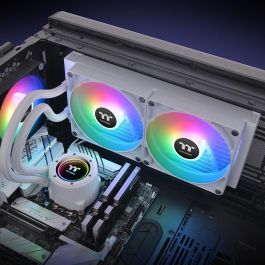 Thermaltake CL-W377-PL14SW-A Refrigeración Líquida CPU TH280 V2 ARGB Sync All-In-One 14cm Snow Edition Blanca