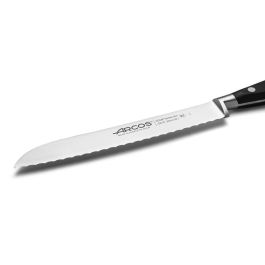 Arcos Cuchillo Panero con Sierra Serie Riviera 200mm Acero Nitrum® Mango Polioximetileno Antibacterias Negro