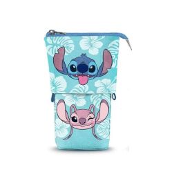 Disney Lilo y Stitch Estuche Portatodo Vertical Azul con Cremallera + 2 Bolígrafos de Gel Borrables Tinta Azul Precio: 18.49999976. SKU: B1EEQRK5CP