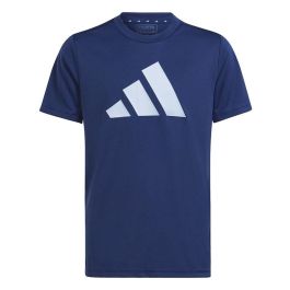Camiseta de Manga Corta Infantil Adidas IC5663 Azul marino