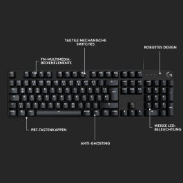 Teclado Logitech 920-010825 Negro Qwerty Español QWERTZ