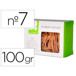 Q-connect Gomillas elásticas 100 gr numero 7 70 x 2 mm Precio: 1.88999943. SKU: B1K3Y46MZ3