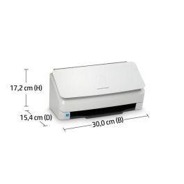 HP 3000 s4 ScanJet Pro Escáner de Alimentación de Hojas, Rápido 40 ppm/80 ipm, ADF 50 Páginas, Ideal para 4.000 Páginas al Día