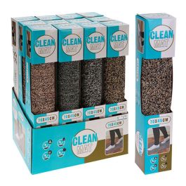 Clean Mat Felpudo lavable resistente 70x45cm - 30% poliéster, 70% algodón, base antideslizante