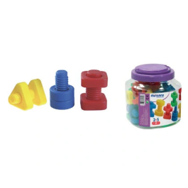 Miniland Juego de Tornillos y Tuercas de Plástico, 48 Unidades Precio: 17.5000001. SKU: B1AXZV2D56