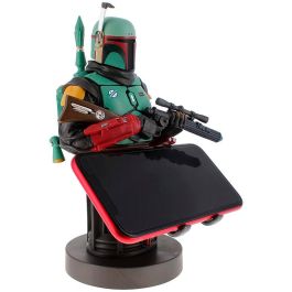 Exquisite Gaming Cable Guy Boba Fett Mandalorian Star Wars 20cm Soporte para Mandos y Smartphone