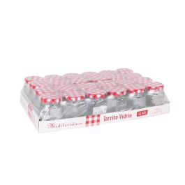 Mediterraneo Tarrito Vidrio Multiusos 95 cc 5.5 x 5 x 7.2 cm (24 Unidades)