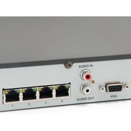 Level One NVR-0504 Grabador de Video en Red 4 Canales PoE H.265/264