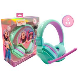 WOW GENERATION Auriculares inalámbricos Bluetooth con micrófono para niñas - Perfectos para música y streams