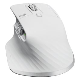 Logitech MX Master 3S Ratón Inalámbrico Bluetooth Láser 8000 DPI Mano Derecha Color Gris Pale Grey para Oficina