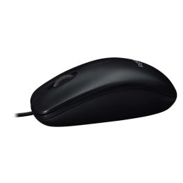 Logitech M90 Ratón Óptico USB con Cable Negro, 1000 dpi, Ergonómico, Control Preciso para Ordenador